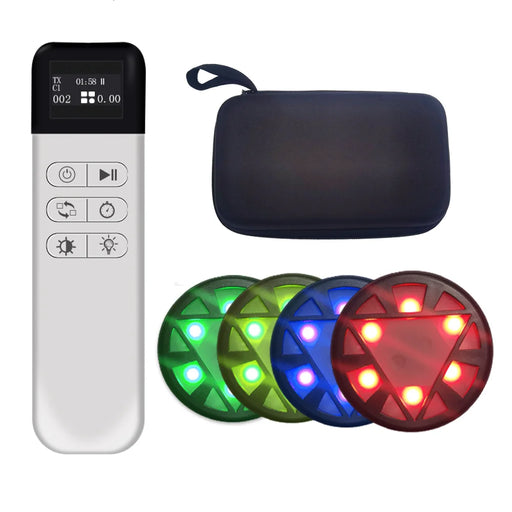 Reflective Speed Training Lights Set of 4 with Remote Control in vibrant red, yellow, blue, green, and purple