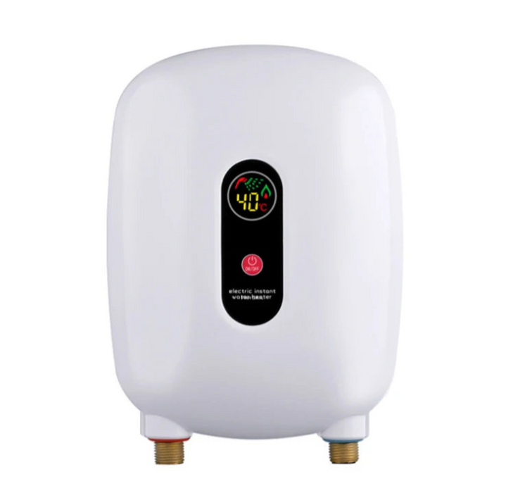 White 3500W Tankless Instant Water Heater for Kitchen & Bathroom