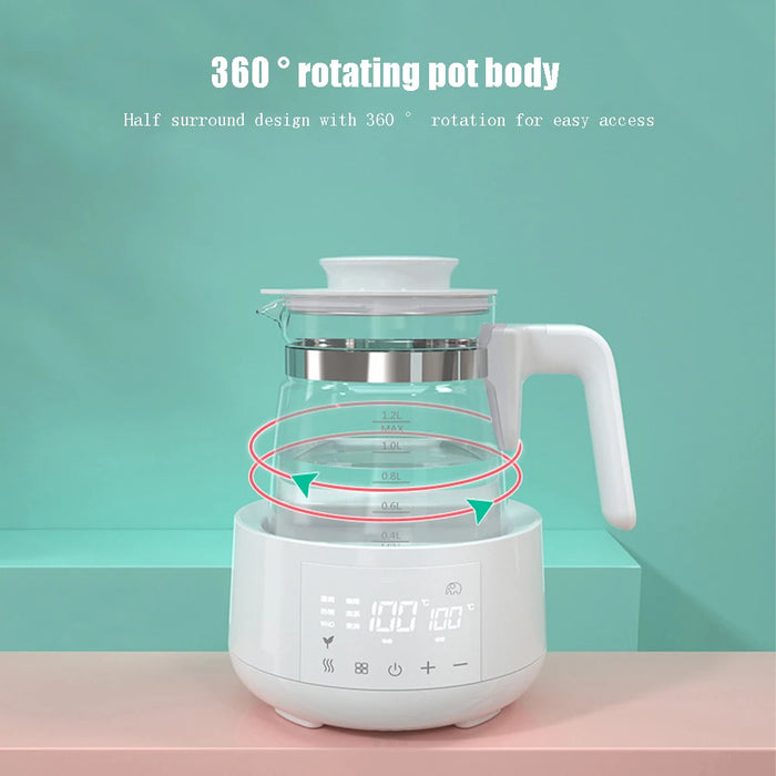 1.2L Smart Baby Kettle with Remote Control and Keep Warm
