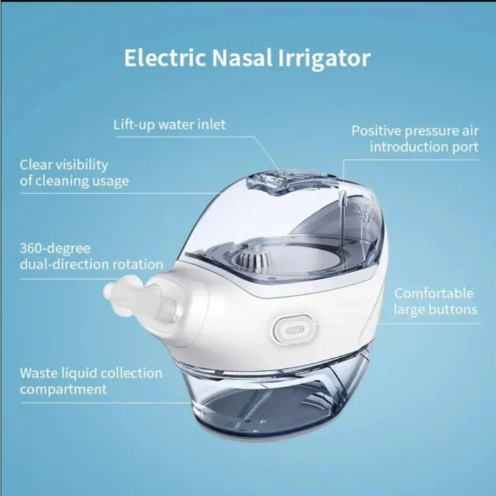 Portable Nasal Irrigator for Adults and Kids with Salt