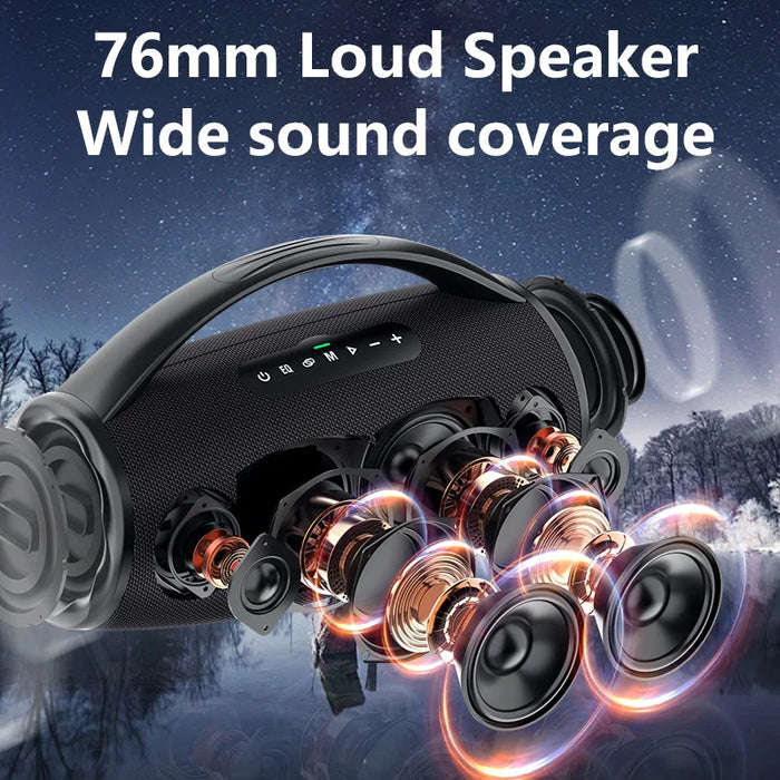 80W Wireless Outdoor Speaker with Dual Pairing & Fast Charging