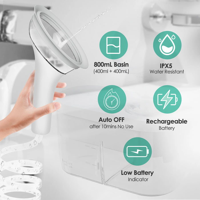 Waterproof Electric Ear Wax Removal Cleaner with Double-Layer Protection