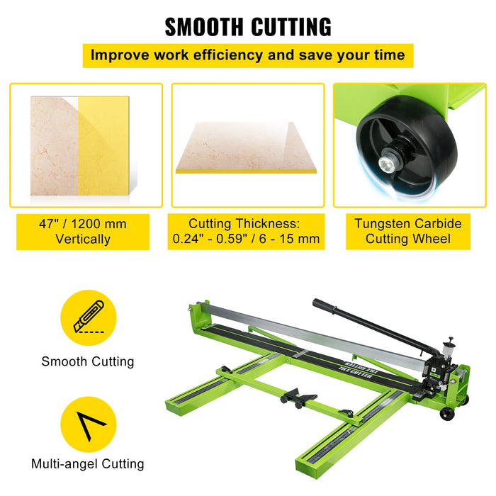 315-inch floor cutter with heavy-duty steel construction