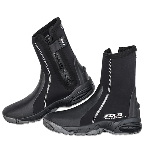 Durable rubber sole and YKK side zipper for easy wear