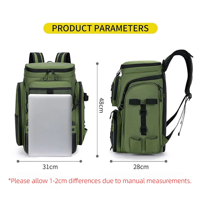 Multi-Pocket Outdoor Fishing Gear Backpack