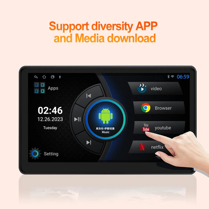 10.1in Android 13 Car Headrest Monitor with CarPlay 32GB