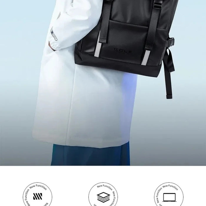 Stylish Waterproof Laptop Bag – 15.6" Capacity, Zipper Closure