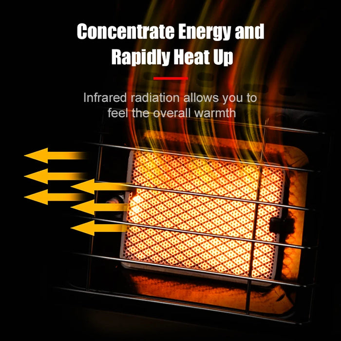 1500W Portable Outdoor Butane Tent Heater