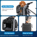 foldable black pet carrier for space-saving storage