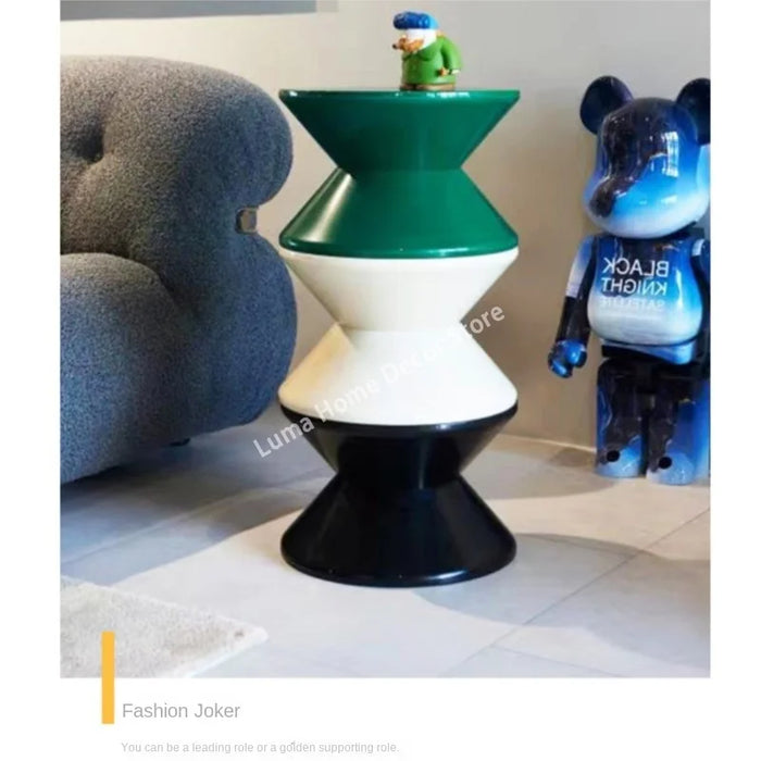Stackable Low Stool for Children Black