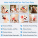 Cold laser therapy device in white and black for back and neck pain relief and body relaxation massager