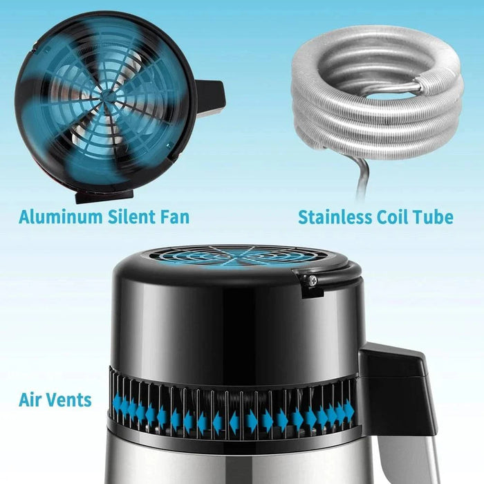  Made from food-grade 304 stainless steel and borosilicate glass 