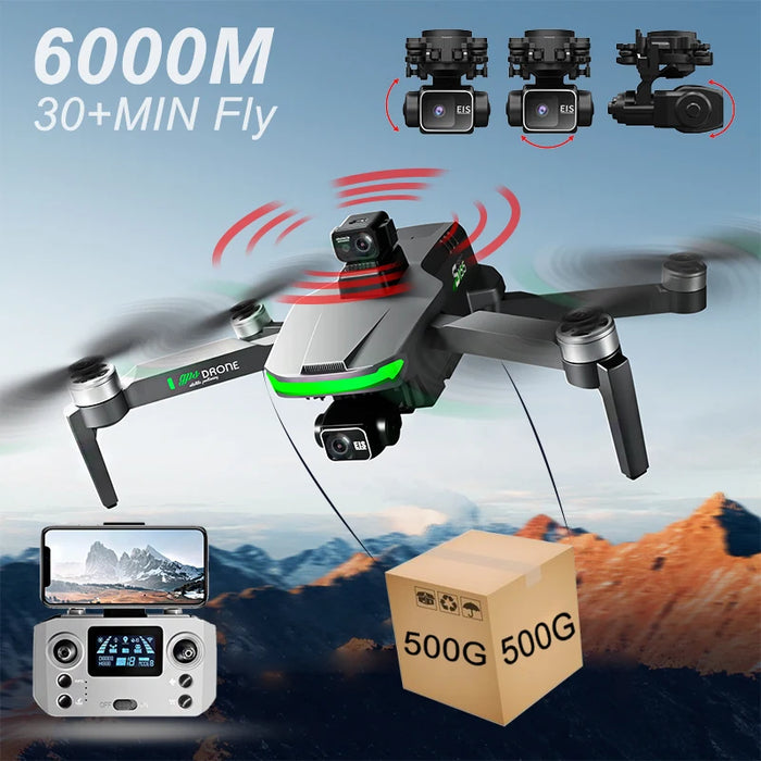 Foldable Brushless Drone with 8K Dual Cameras, 5G FPV