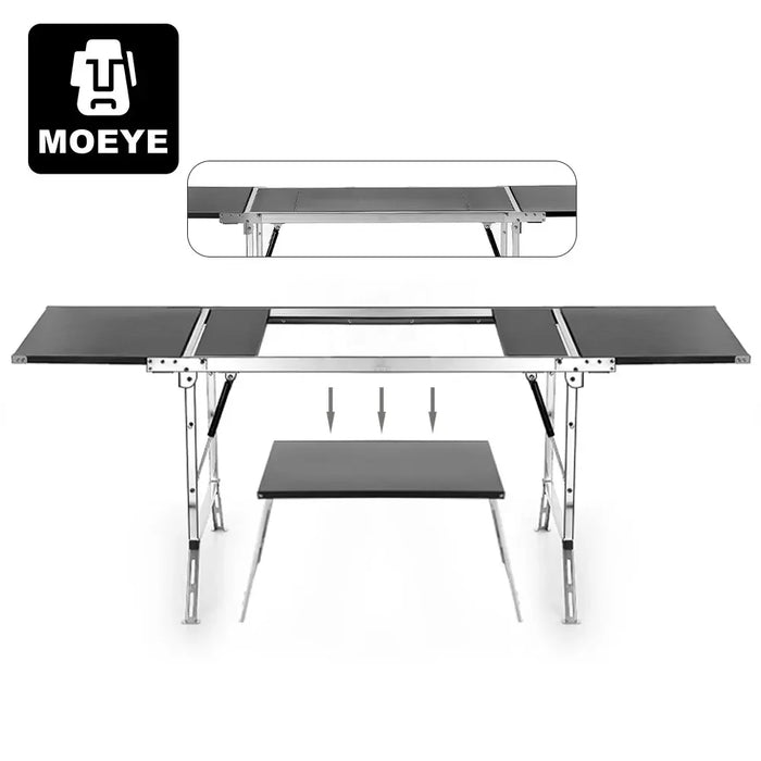 Portable Folding Wood Camping Table – Outdoor Picnic BBQ