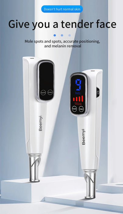 Rechargeable and portable laser pen for easy use at home or in professional settings