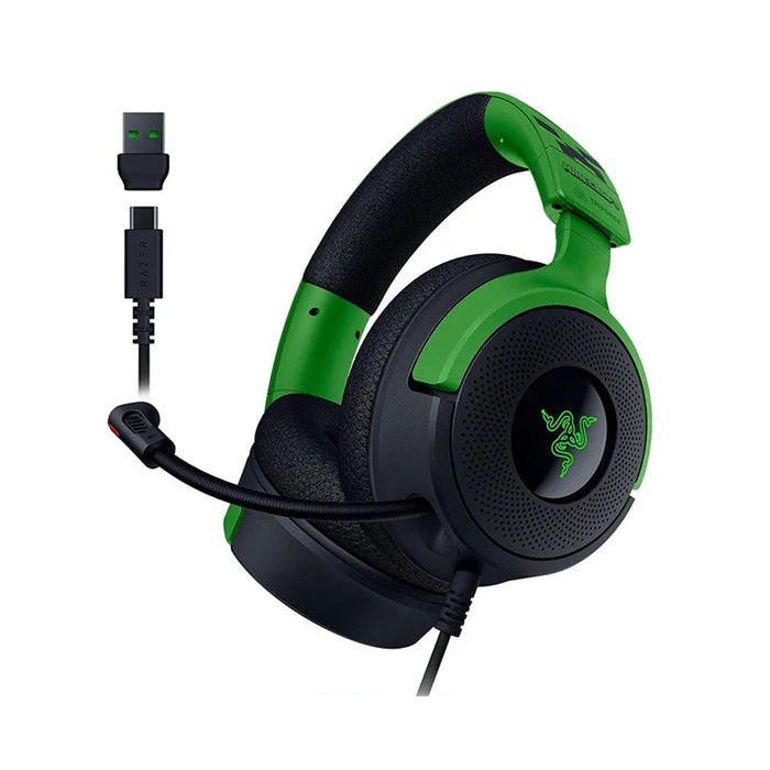 Wired RGB Gaming Headset for PC & Console – Minecraft Style
