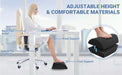 Adjustable Memory Foam Foot Rest providing ergonomic support for office and travel