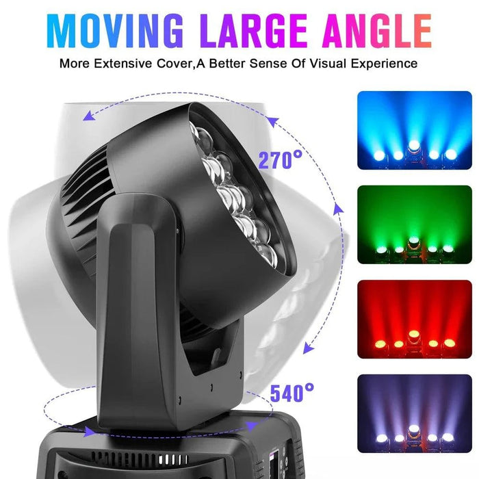 300W RGBW DMX512 LED Moving Head Light for DJ Disco Party