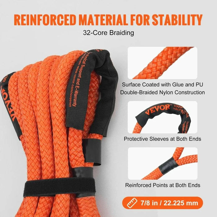 Off-Road Snatch Tow Strap for Rescue Recovery in Harsh Conditions