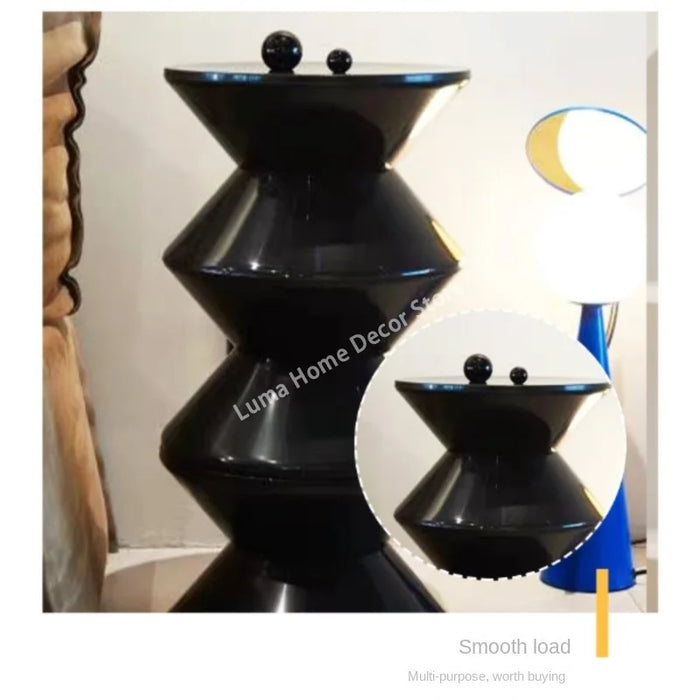 Stackable Low Stool for Children Black