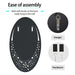 60x105 CM Modern Oval Wall Mirror with Bling Effect, Silver Venetian Accent for Hallway Bathroom Decor mirror reflecting elegant silver Venetian accent for hallway or bathroom decor