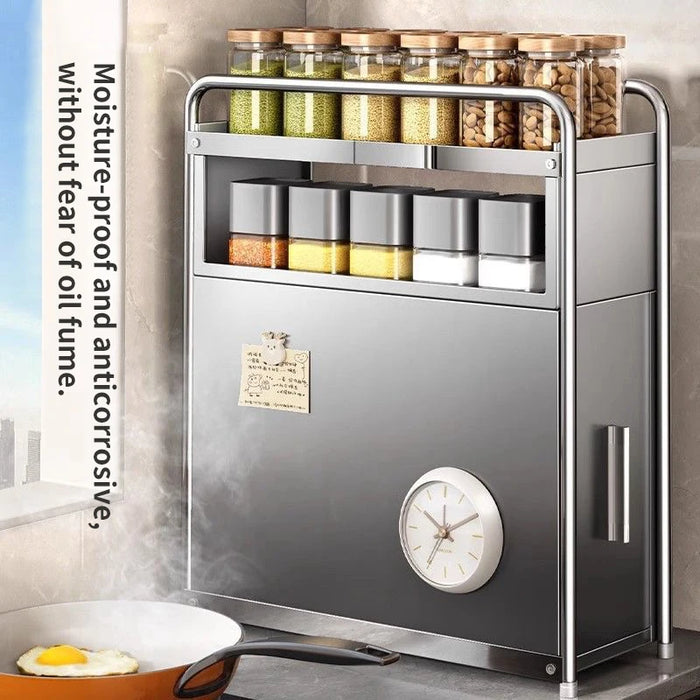 Storage Rack Slide Out Countertop Spice, Milky Small B
