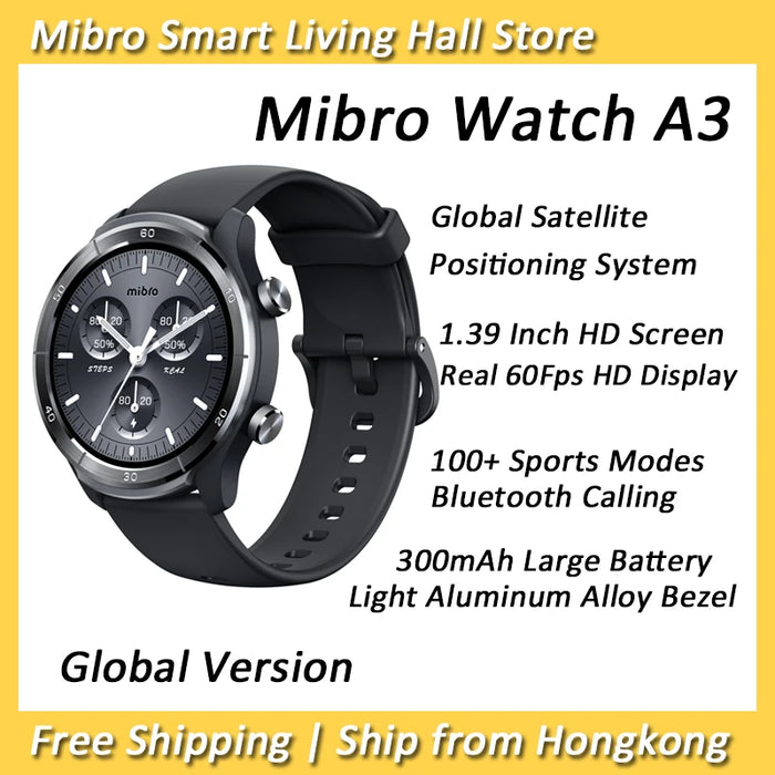 Dark Gray Smartwatch with GPS, Bluetooth Calling & 100+ Sports Modes