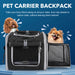  Blue pet bike basket for pets up to 8 kg 