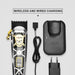 Versatile hair clipper with 6 guide combs and type-C charging cable