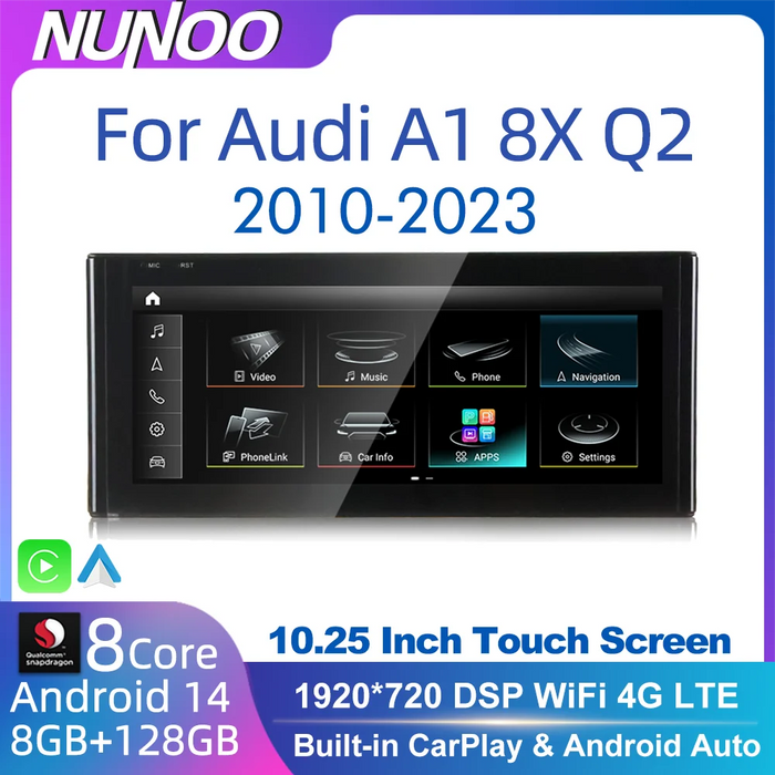 10.25" Android Car Stereo with CarPlay for Audi Q2