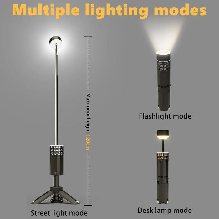 Waterproof Outdoor Lantern with Magnetic Base and Hook