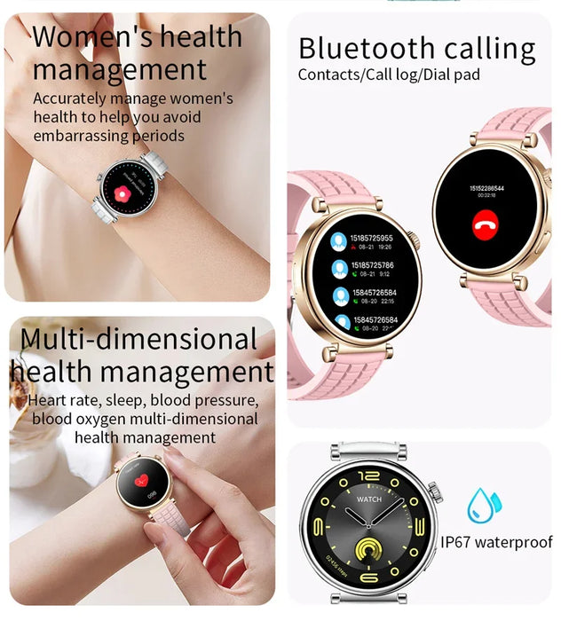 Smart Fitness Watch for Women with AMOLED Display & Bluetooth Calling Pink