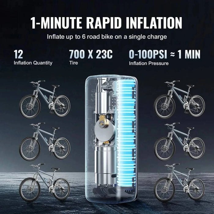 Portable Rechargeable Air Compressor Tire Pump - FLUXA