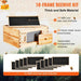 Bee Hive Deep Box Starter Kit made with 100% Beeswax Coated Cedar Wood and Langstroth Design with Transparent Acrylic (2ZHGH - 30 Frames)