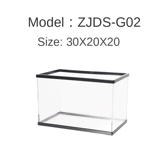 Portable Clear Reptile Tank Breathable Acrylic Habitat for Lizards, Snakes & Small Amphibians