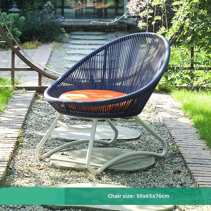 Nordic Design Garden Chairs, Metal Frame Outdoor Furniture