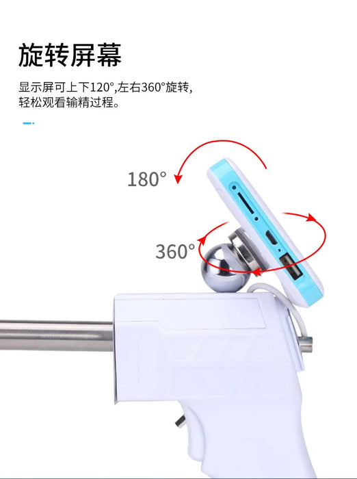 Portable Veterinary Sperm Gun with Hard Wire Camera for Dog