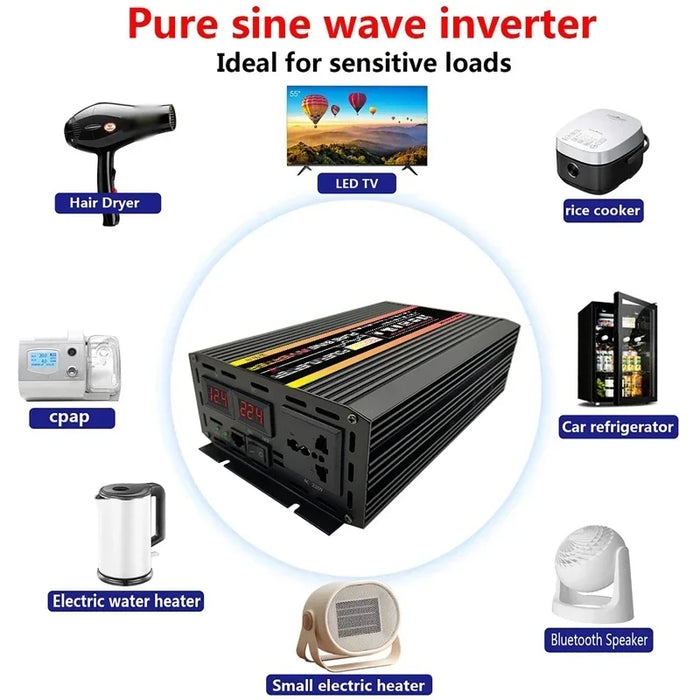 10000W Car Solar Inverter with Pure Sine Wave Technology - 48V