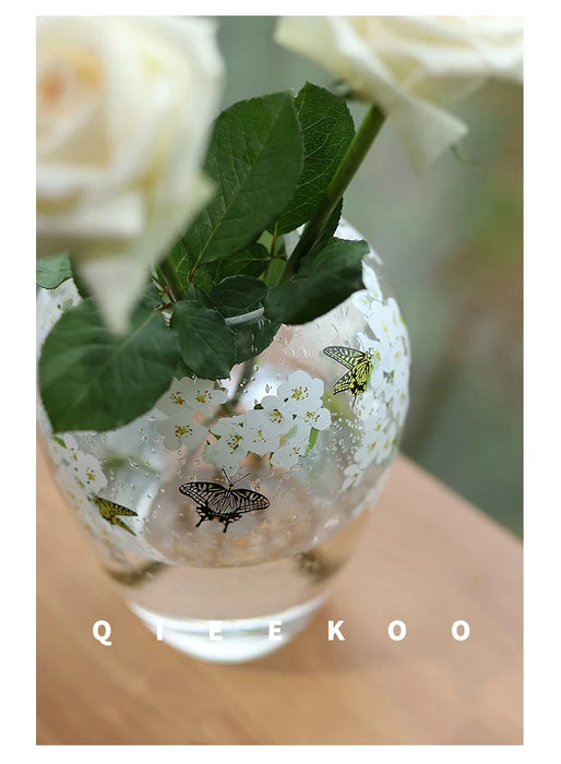 Luxury Glass Vase for Office or Living Room Decor 25x17x10cm