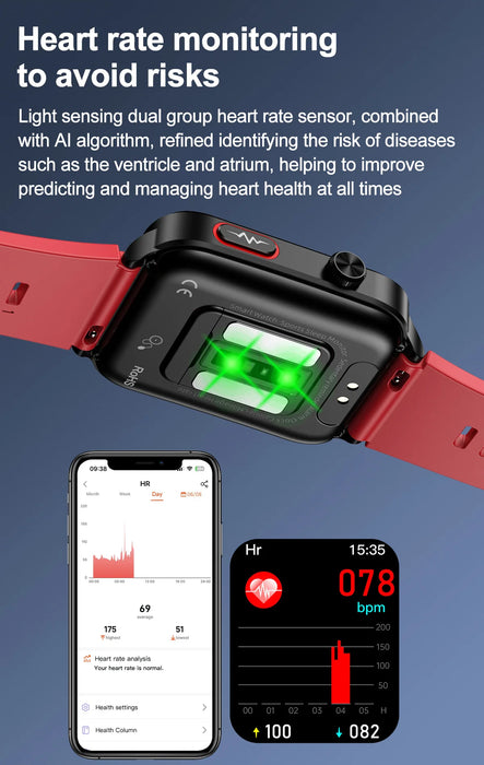 Material: Stainless steel or silicone strap