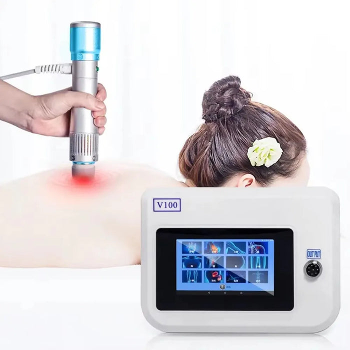 Shockwave Therapy Device for Home Use or Professional Physiotherapy with Portable & Lightweight Design