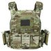 Tactical Plate Carrier Vest with Quick Release in Camouflage