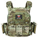 Camouflage Plate Carrier Vest with Quick Release and Molle System