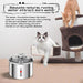 Stainless steel pet water fountain with automatic function and easy cleaning