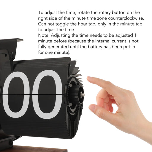 Large numbered cards flipping every minute for a mesmerizing display