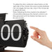 Large numbered cards flipping every minute for a mesmerizing display