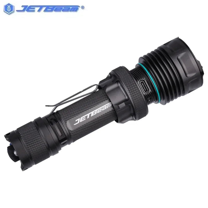 Black 21700 Battery Flashlight 5000LM Outdoor Tactical Light