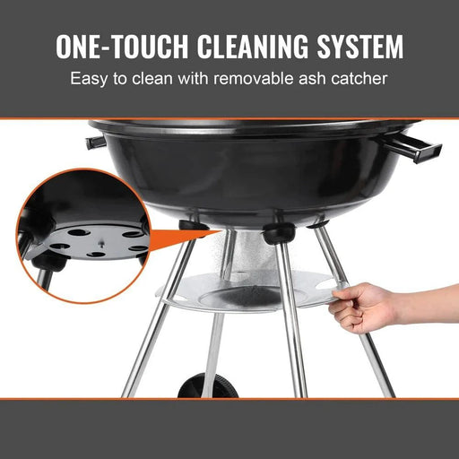 Portable outdoor BBQ grill in apple shape, perfect for camping and picnic