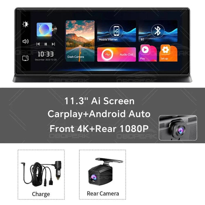 Real-time reversing camera with clear and accurate view with guide lines
