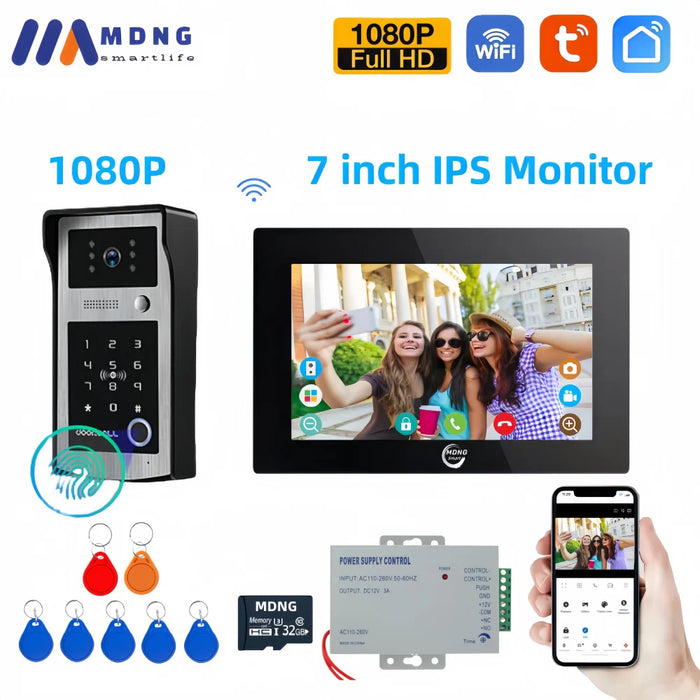 10" Smart WiFi Video Intercom with Doorbell Camera